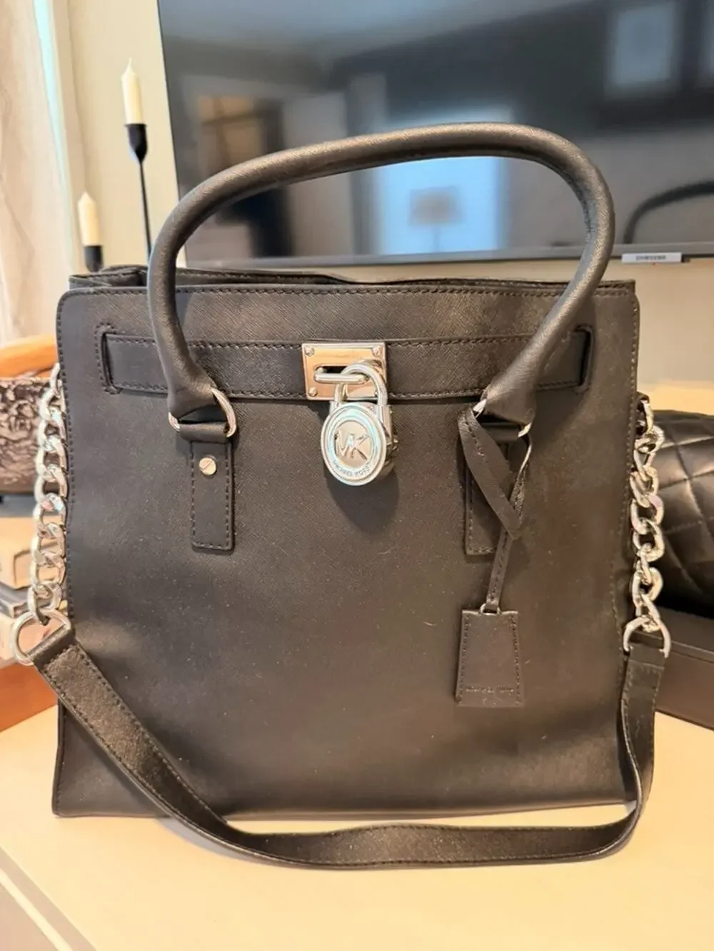 Michael Kors Hamilton Satchel Handbag PRE-OWNED